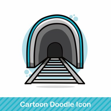 Tünel doodle vektör çizim