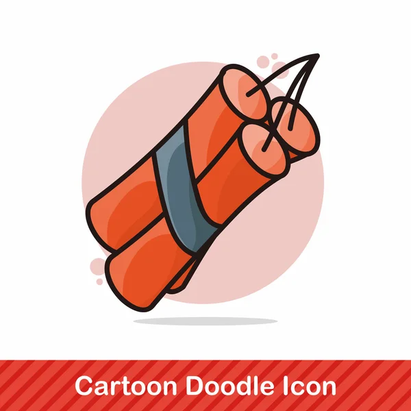 Illustration vectorielle de doodle bombe — Image vectorielle