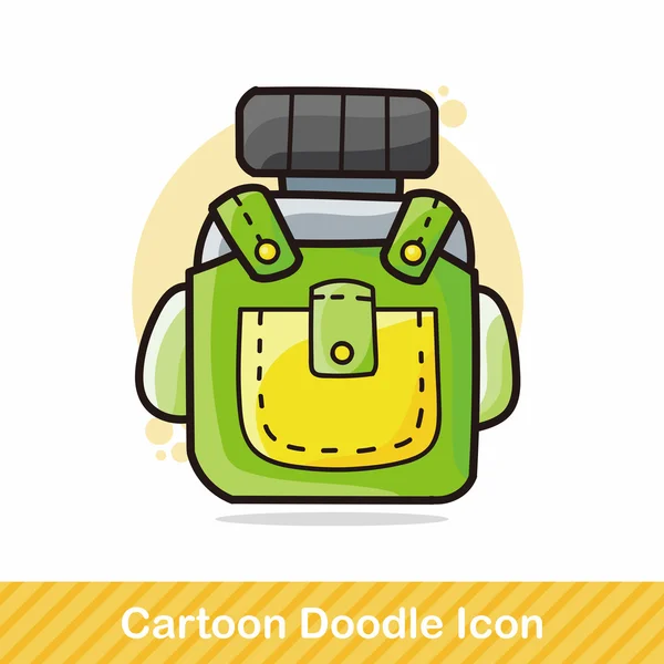 Rucksack Doodle Vektor Illustration — Stockvektor