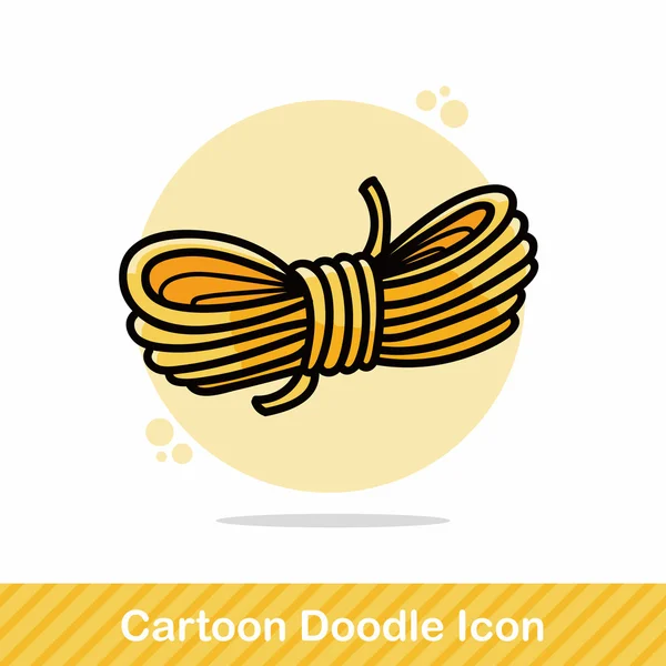 Εικονογράφηση φορέας doodle σχοινί — Διανυσματικό Αρχείο