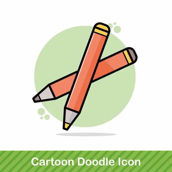 Potlood doodle vectorillustratie — Stockvector