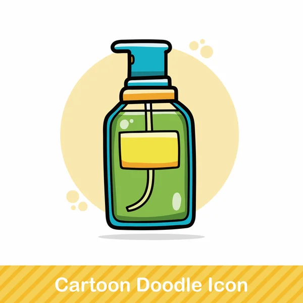 Loción doodle vector ilustración — Vector de stock