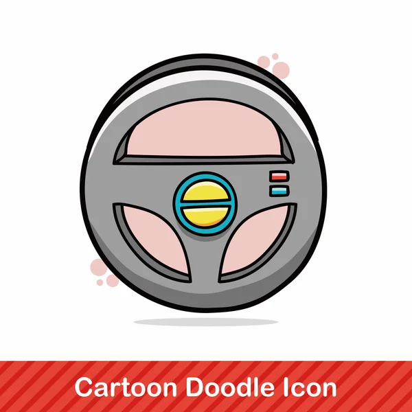 Εικονογράφηση φορέας doodle τιμόνι — Διανυσματικό Αρχείο