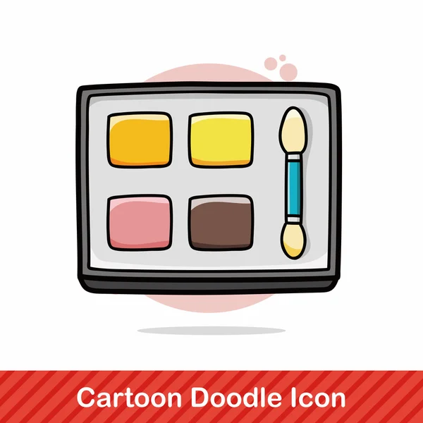 Smink doodle vektoros illusztráció — Stock Vector