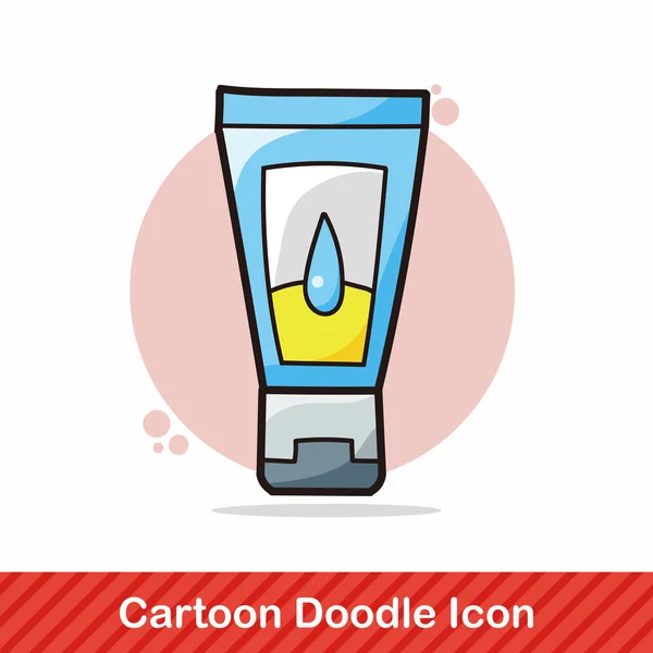 Loción doodle vector ilustración — Vector de stock