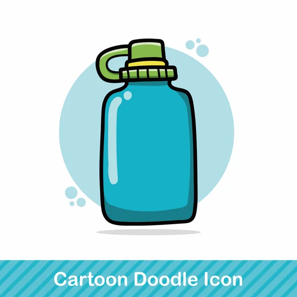 Water bottle doodle vector illustration — Stock Vector