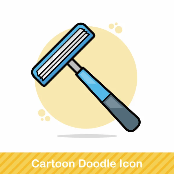 Afeitadoras doodle vector ilustración — Vector de stock