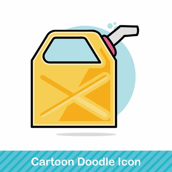 Ilustração vetor doodle gasolina — Vetor de Stock