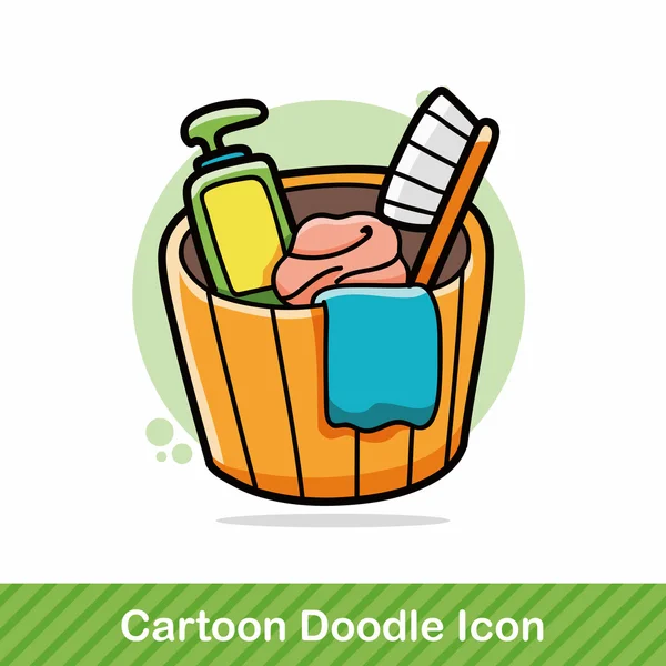 Shampoo Doodle Vektor Illustration — Stockvektor