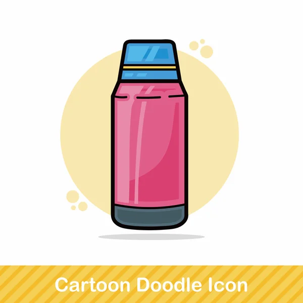 Illustration vectorielle de doodle bouteille d'eau — Image vectorielle