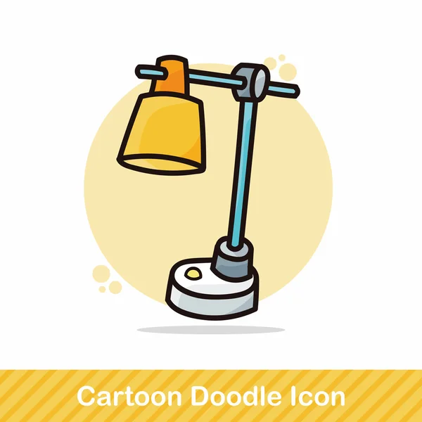 Lampa doodle vektorové ilustrace — Stockový vektor