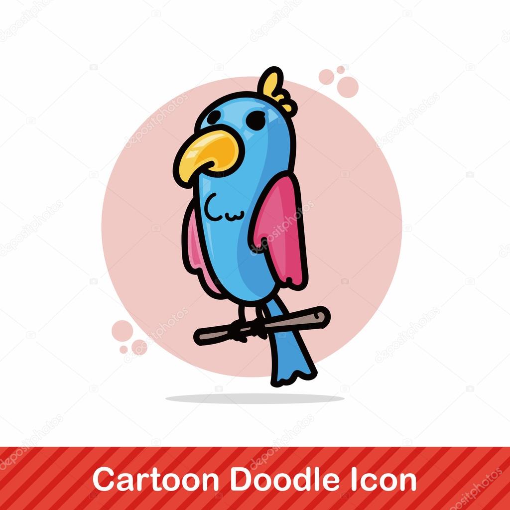 bird doodle vector illustration