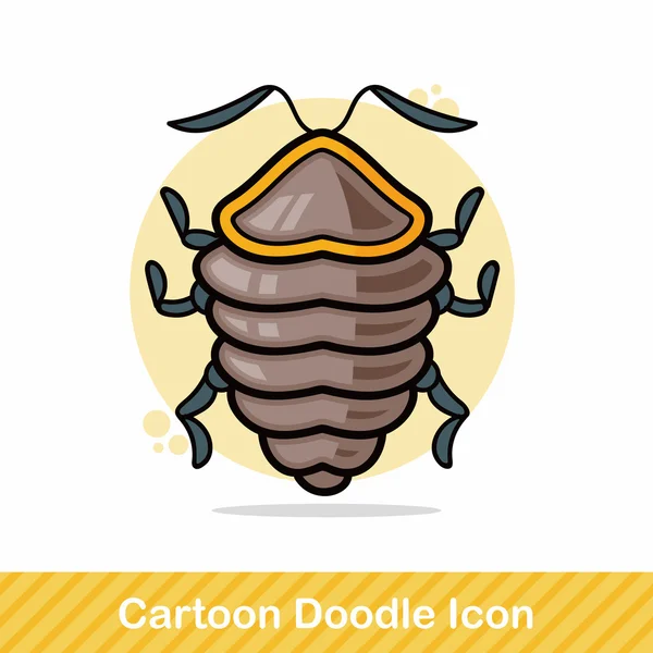 Ilustração vetorial doodle bug —  Vetores de Stock