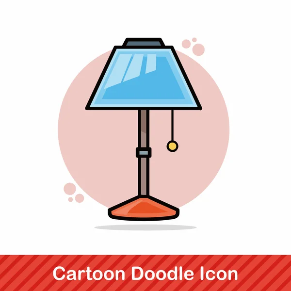 Illustration vectorielle de doodle lampe — Image vectorielle