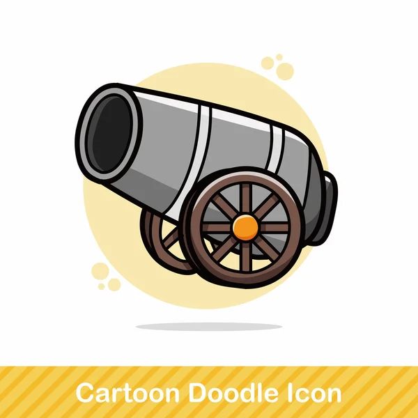 Canon doodle vetor ilustração — Vetor de Stock