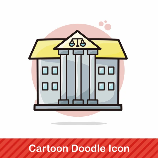 Hof doodle vector illustratie vectorillustratie — Stockvector