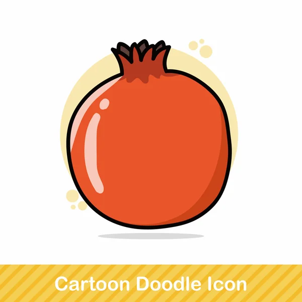Früchte orange Doodle Vektor Illustration Vektor Illustration — Stockvektor