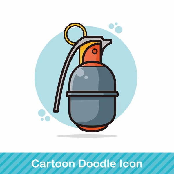 Βόμβα doodle διανυσματικά εικονογράφηση — Διανυσματικό Αρχείο