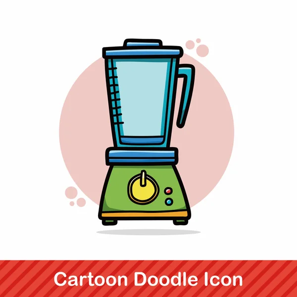 Juicer doodle vector illustration — Stock Vector