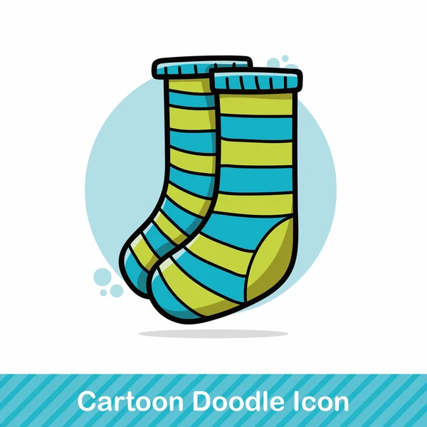 Socks doodle vector illustration — Stock Vector