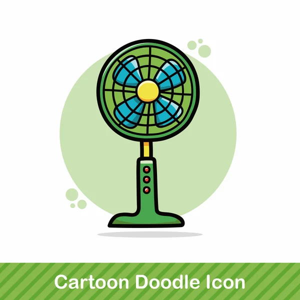 Illustration vectorielle de doodle ventilateur — Image vectorielle
