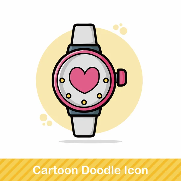 I-watch doodle vectorillustratie — Stockvector