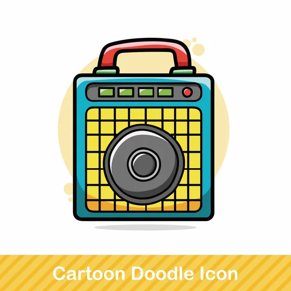 Stereo doodle vector illustration — Stock Vector