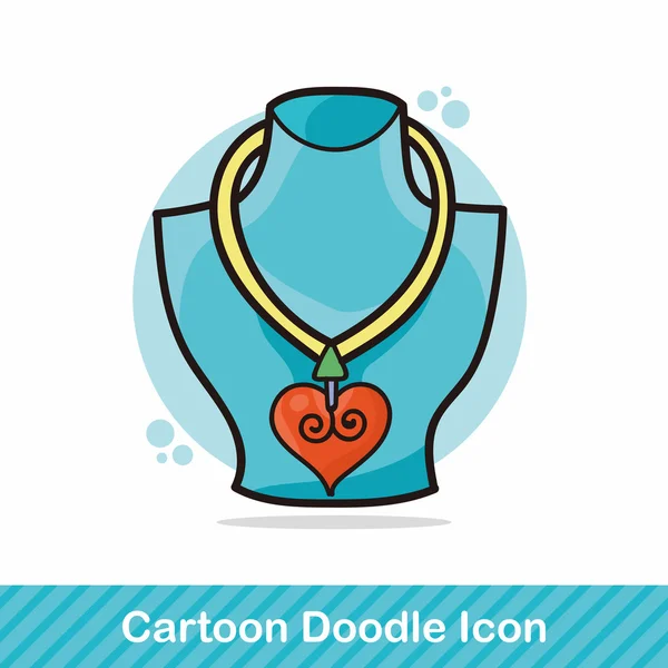 Ketting doodle vectorillustratie — Stockvector