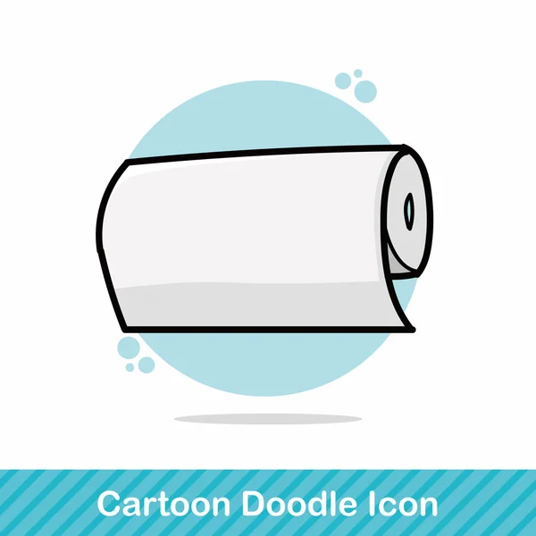 Ilustração do vetor doodle papel de tecido — Vetor de Stock