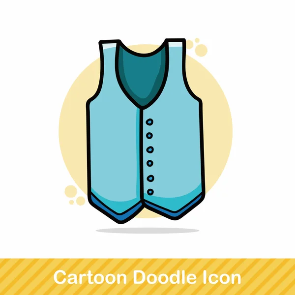 Ropa doodle vector ilustración — Archivo Imágenes Vectoriales