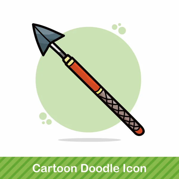 Illustration vectorielle de doodle d'arme — Image vectorielle