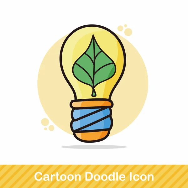 Illustration vectorielle de doodle ampoule — Image vectorielle