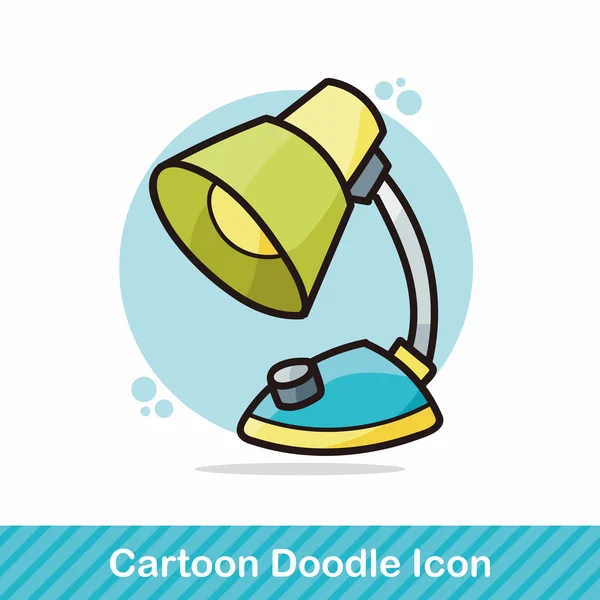 Lamp doodle vector illustration — Stock Vector