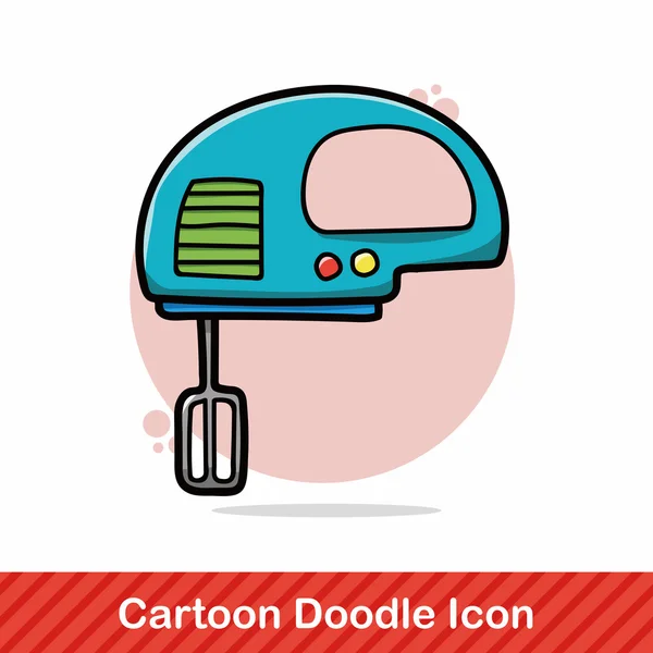 Směšovač doodle vektorové ilustrace — Stockový vektor