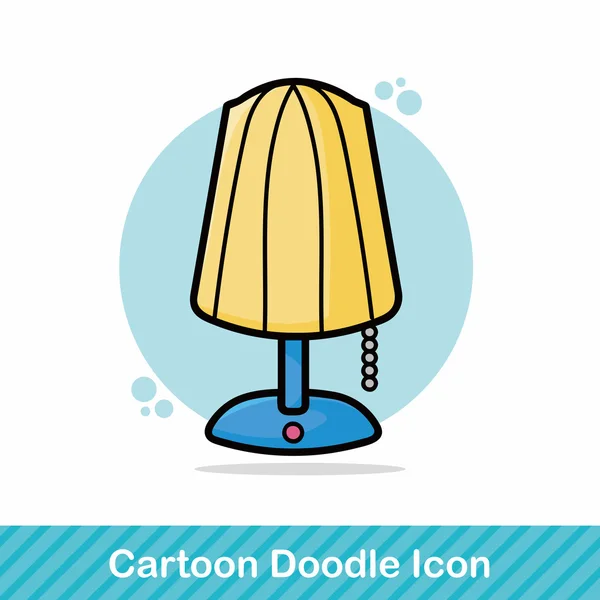 Illustration vectorielle de doodle lampe — Image vectorielle