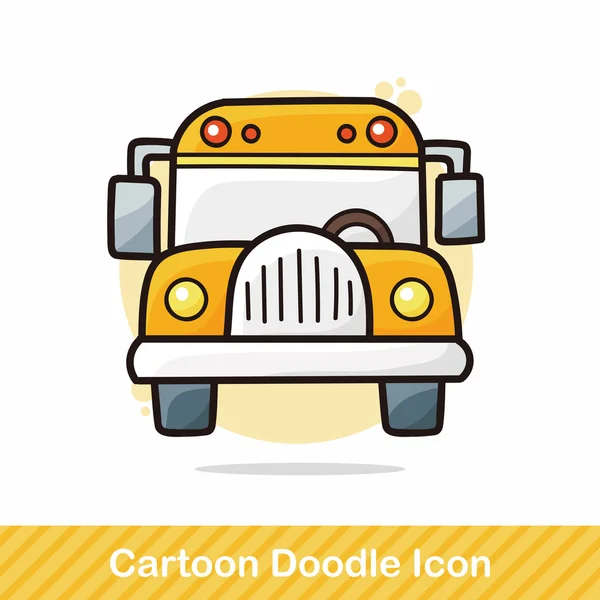 Illustration zum Bus-Doodle-Vektor — Stockvektor