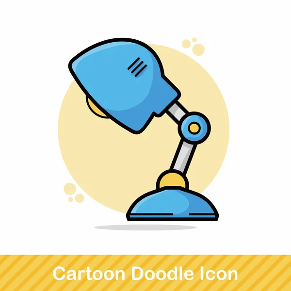 Illustration vectorielle de doodle lampe — Image vectorielle