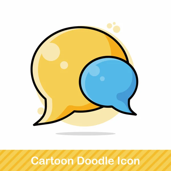 Üzenet doodle vektoros illusztráció — Stock Vector