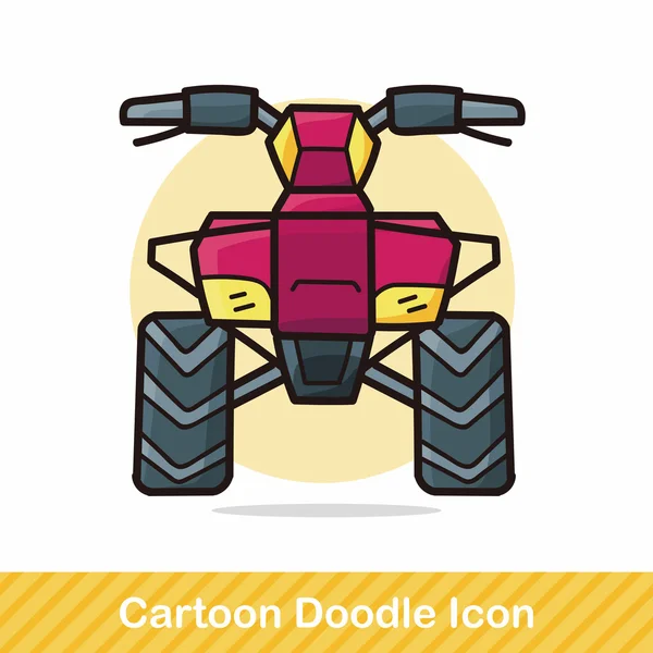 Motocross doodle vetor ilustração — Vetor de Stock