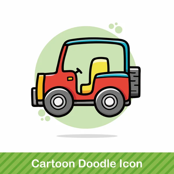 ภาพวาดเวกเตอร์ doodle รถ — ภาพเวกเตอร์สต็อก