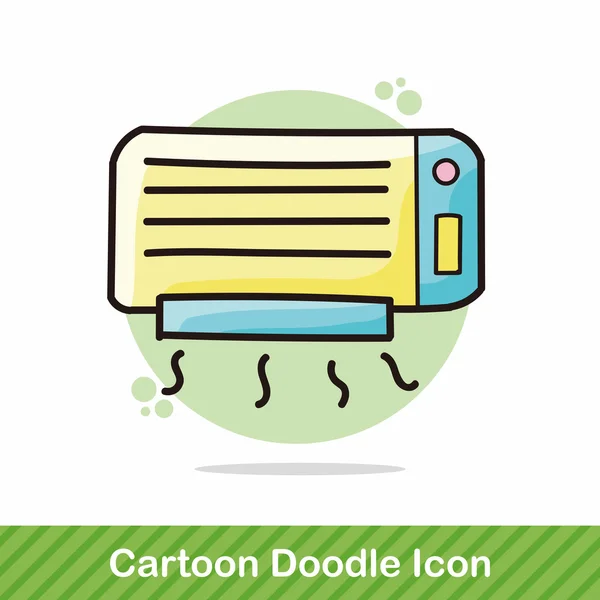 Κλιματιστικό doodle διανυσματικά εικονογράφηση — Διανυσματικό Αρχείο