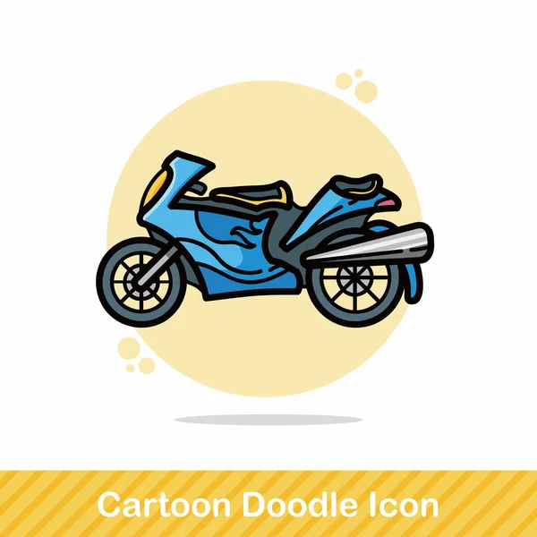 Векторная иллюстрация на мотоцикле — стоковый вектор