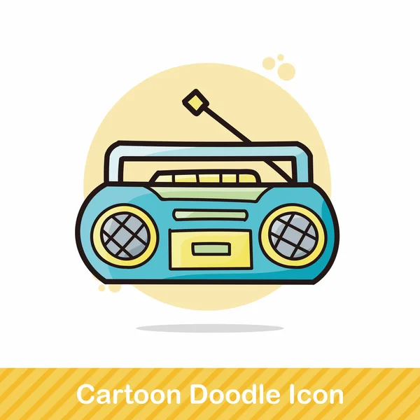 Stereo doodle vektör çizim — Stok Vektör