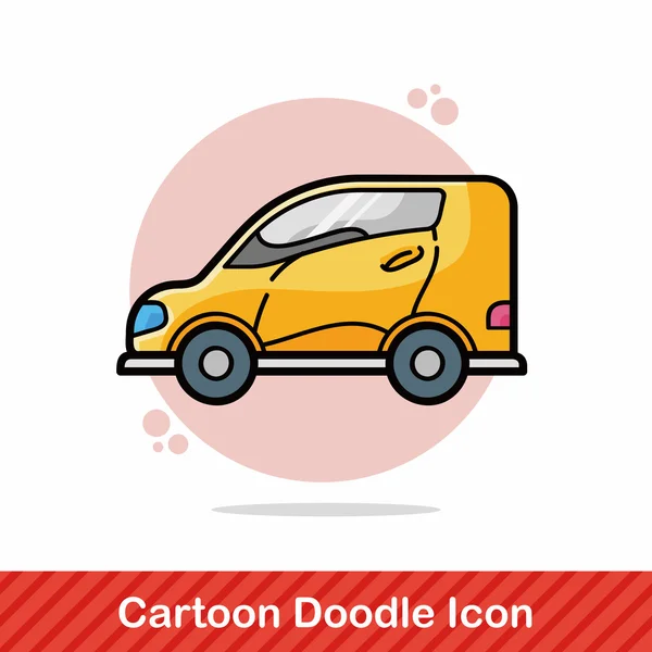 Carro doodle vetor ilustração — Vetor de Stock