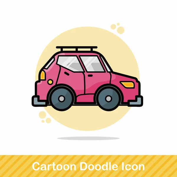 Car doodle vector illustration — Stock Vector