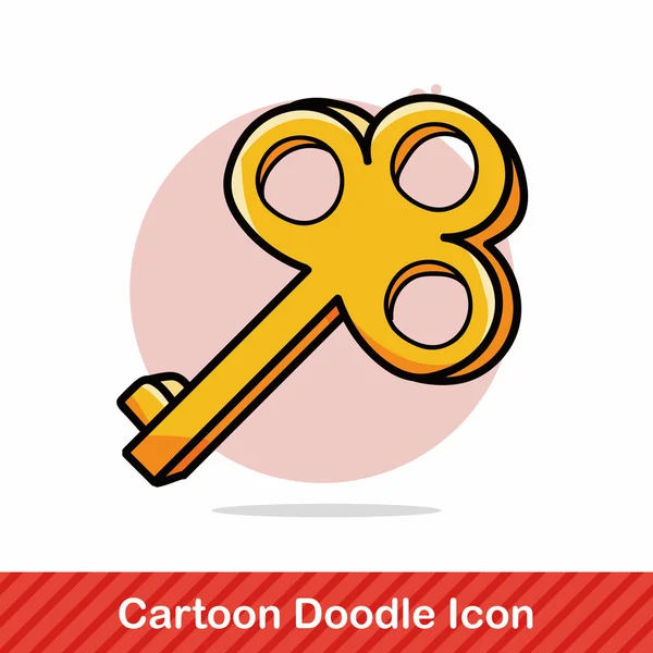 Kulcsfontosságú doodle vektoros illusztráció — Stock Vector