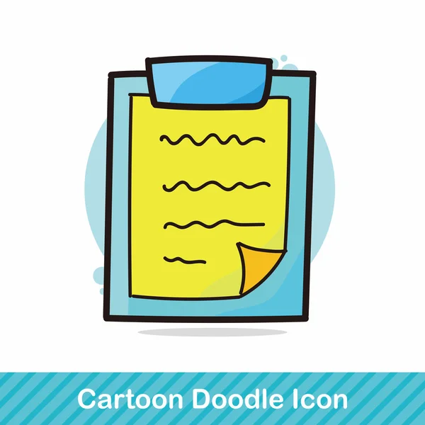 Certificado cor doodle vetor ilustração — Vetor de Stock