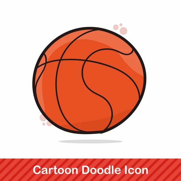 Векторная иллюстрация цвета баскетбола — стоковый вектор