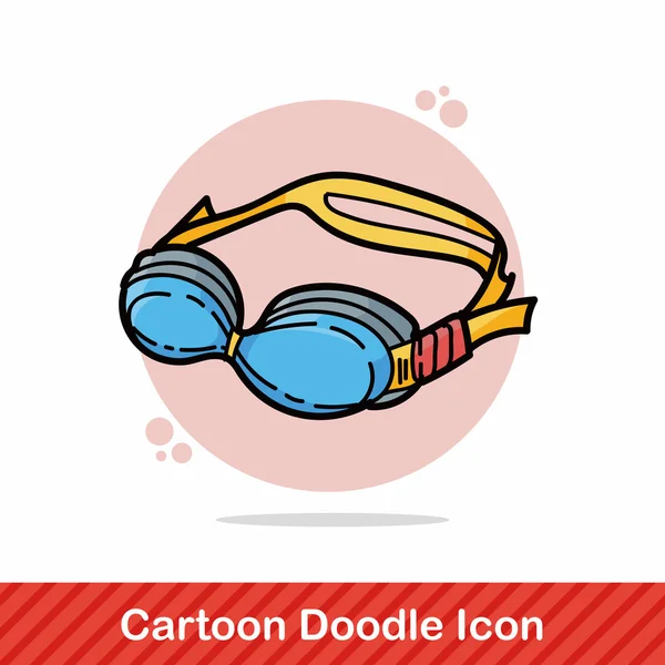 Goggles doodle vector illustration — Stock Vector