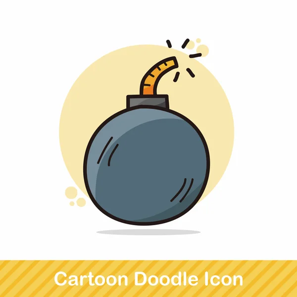 Bomba color doodle vector ilustración — Vector de stock
